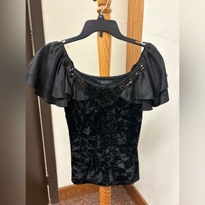 Karen Kane velvet blouse